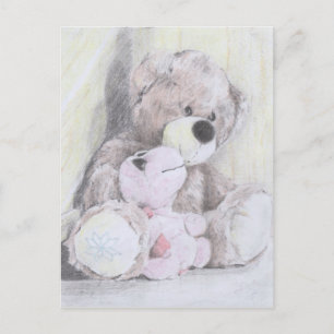 Carte Postale La tortue amie de Teddy
