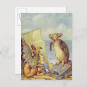 Carte Postale La Tortue Fausse et le Griffin (Devant / Derrière)