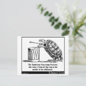 Carte Postale La tortue tumultueuse Tom-tommy (Debout devant)
