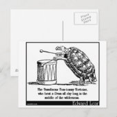 Carte Postale La tortue tumultueuse Tom-tommy (Devant / Derrière)