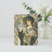 Carte Postale "La Tosca" (détail) d'Alphonse Mucha (Debout devant)