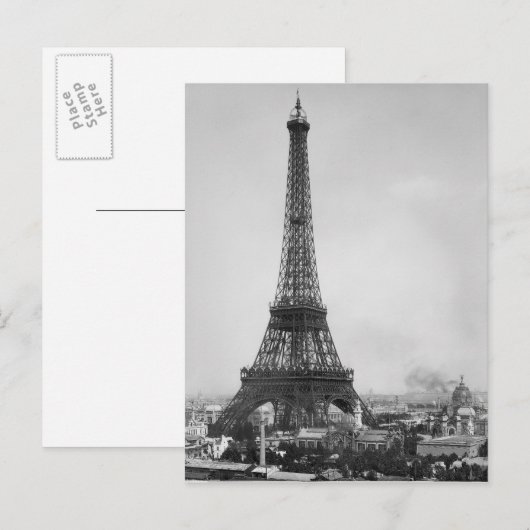 Carte Postale La Tour Eiffel (Devant / Derrière)