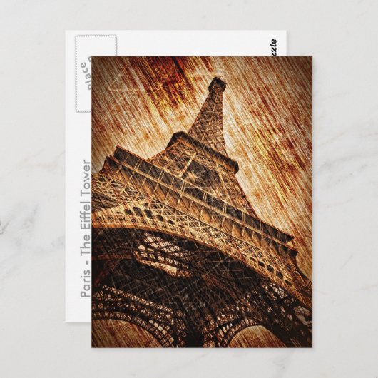 Carte Postale La Tour Eiffel (Devant / Derrière)