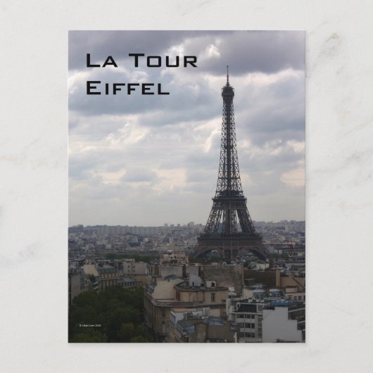 Carte postale La Tour Eiffel (Devant)
