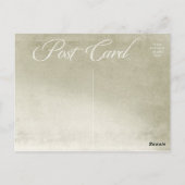 Carte Postale la tour eiffel (Dos)