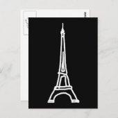 Carte Postale la tour Eiffel (Devant / Derrière)