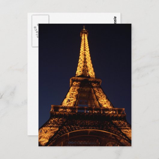 Carte Postale La Tour Eiffel (Devant / Derrière)