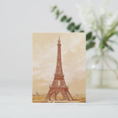 Carte Postale La Tour Eiffel, 1889 (Debout devant)