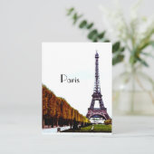 Carte Postale La Tour Eiffel - Paris (Debout devant)