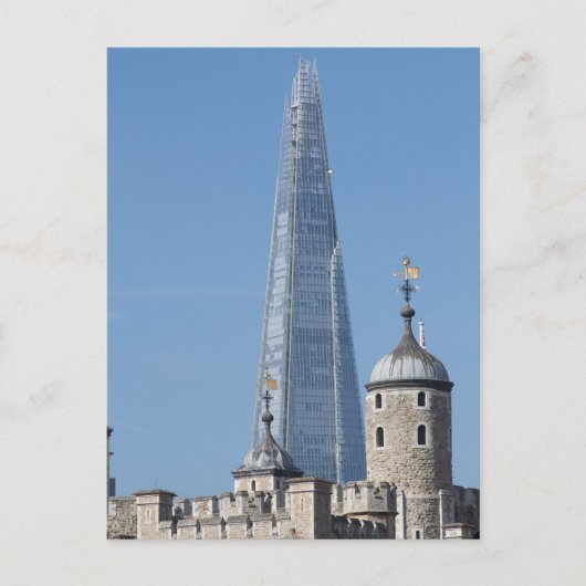Carte Postale La Tour et le Shard de Londres (Devant)