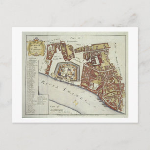 Carte Postale La Tour et Sainte Catherine, pour 'Stow's Survey