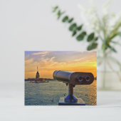 Carte Postale La Tour Maiden À Istanbul, Turquie. (Debout devant)