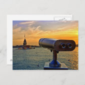 Carte Postale La Tour Maiden À Istanbul, Turquie. (Devant / Derrière)