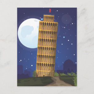 Carte Postale La Tour penchée de Pise