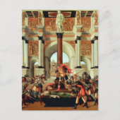 Carte Postale La Tragédie de Lucrèce de Sandro Botticelli (Devant)