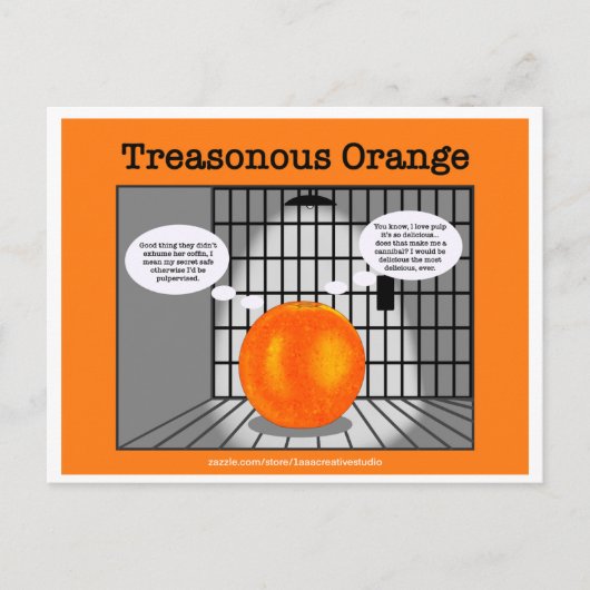 Carte Postale La trahison Orange... rétrospective en cours de fa (Devant)