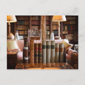 Carte Postale La Tranquillité de la bibliothèque (Devant)