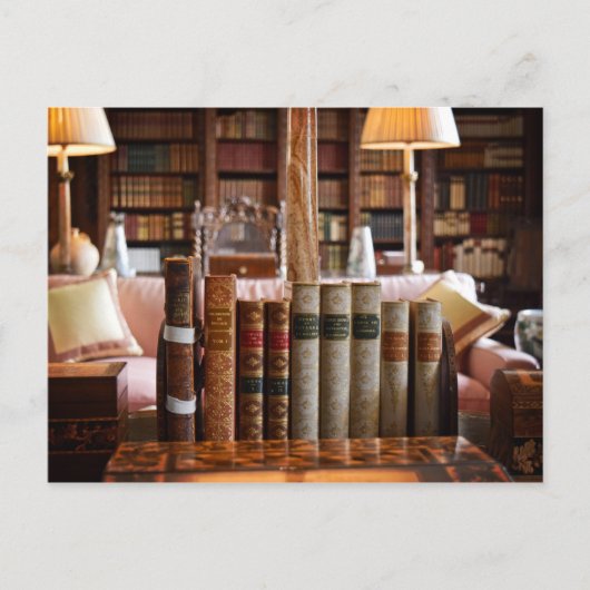 Carte Postale La Tranquillité de la bibliothèque (Devant)