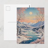 Carte Postale La tranquillité d'hiver (Devant / Derrière)