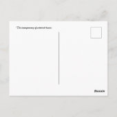 Carte Postale La transparence des coeurs entrelacés (Dos)