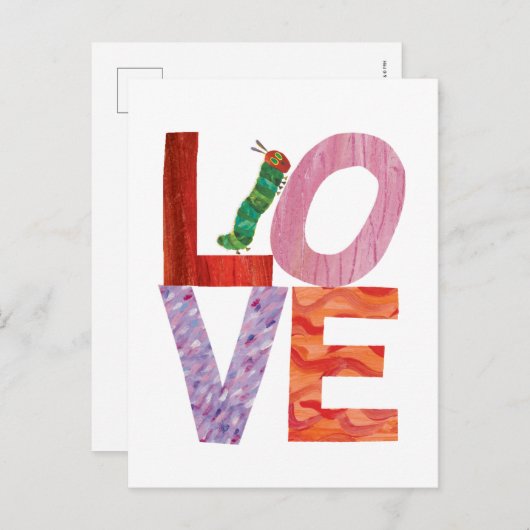 Carte Postale La Très Grosse Chenille | AMOUR (Devant / Derrière)