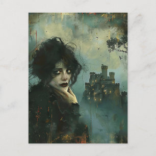 Carte Postale La triste femme au château