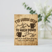 Carte Postale La typographie de la caféine de Funny Coffee Lover (Debout devant)