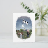 CARTE POSTALE LA VACHE A JUMPÉ AU-DESSUS DE LA LUNE (Debout devant)