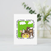 Carte Postale La vache dit des maillots et des cadeaux de Moo (Debout devant)