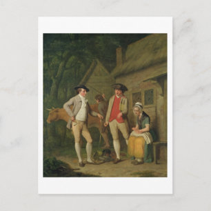 Carte Postale La vache et les marchandises de la veuve Costard, 