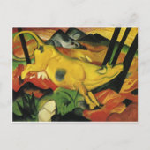 Carte Postale La vache jaune par Franz Marc (Devant)