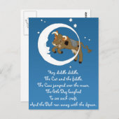 Carte Postale La vache sautait au-dessus de la lune (Devant / Derrière)