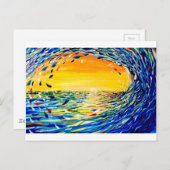 Carte Postale La vague (Devant / Derrière)