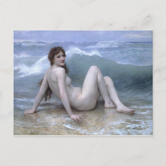 Carte Postale La vague de William-Adolphe Bouguereau (Devant)