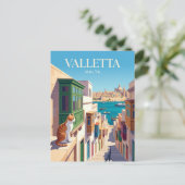 Carte Postale La Valette Malte (Debout devant)