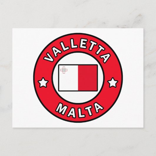 Carte Postale La Valette Malte (Devant)