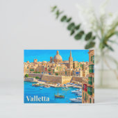 Carte Postale La Valette Malte (Debout devant)