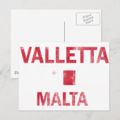 Carte Postale La Valette Malte Designs (Devant / Derrière)