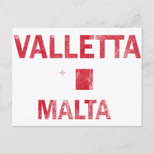 Carte Postale La Valette Malte Designs
