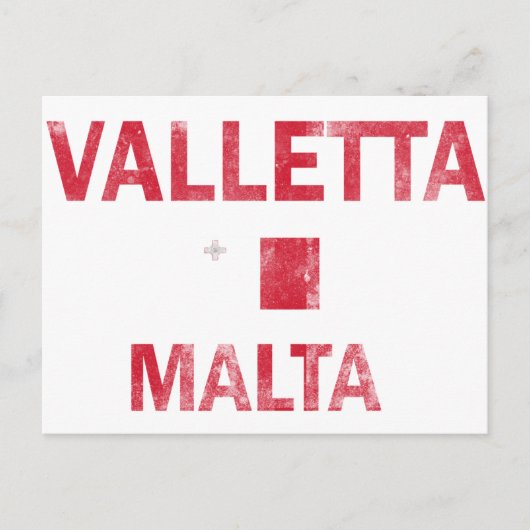 Carte Postale La Valette Malte Designs (Devant)