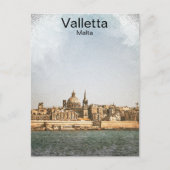 Carte Postale La Valette Malte Méditerranée (Devant)