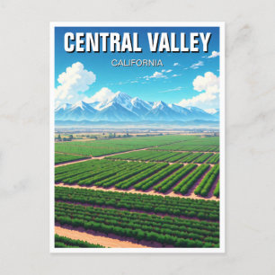 Carte Postale La Vallée centrale de Californie