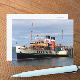 Carte Postale La vapeur Waverley Paddle, Rothesay, Écosse