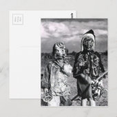 Carte Postale La veille de Hallow des masques d'antan (Devant / Derrière)