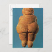 Carte Postale La Vénus de Willendorf (Devant / Derrière)