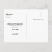 Carte Postale La verdure d'eucalyptus d'anniversaire merci (Dos)