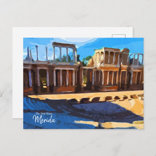 Carte Postale La véritable Espagne Mérida (Devant / Derrière)