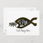 Carte Postale La vérité gagne à nouveau (Devant / Derrière)