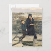 Carte Postale La Veuve de l'Ile de Sein, 1880 (Devant / Derrière)