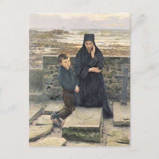 Carte Postale La Veuve de l'Ile de Sein, 1880 (Devant)